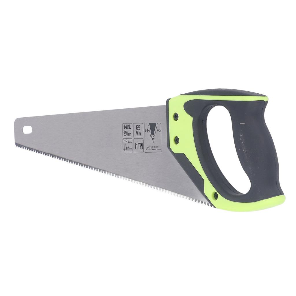 Woodworking Hand Saw 65MN Manganese Steel Clean Smoothly Cutting Anti Slip Handle Hand Saw for