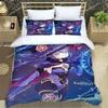 Genshin Impact Duvet Cover Pillowcase Bedding Set Project Anime Girls Bedroom Decoration Children Single Double Large Size