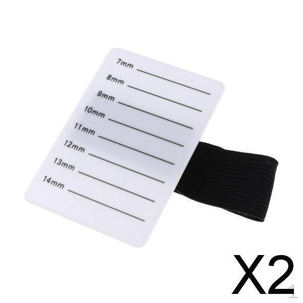 

4xEyelash Extensions Hand Plate Lash Grafting Holder Tray Strip Stand Pallet , White, 2 Pcs