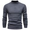 European Chic Men's High-Neck Sweater: Autumn/Winter 2025 Light Luxury Knitwear, High-End Base Layer