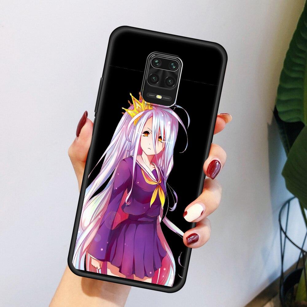Anime NO GAME NO LIFE Pouzdro na telefon pro Xiaomi Redmi Note 8 11 10 Pro 10S 9S 9 9T 8T 9C 9A 8A 7 K40 Herní Silikonový Kryt