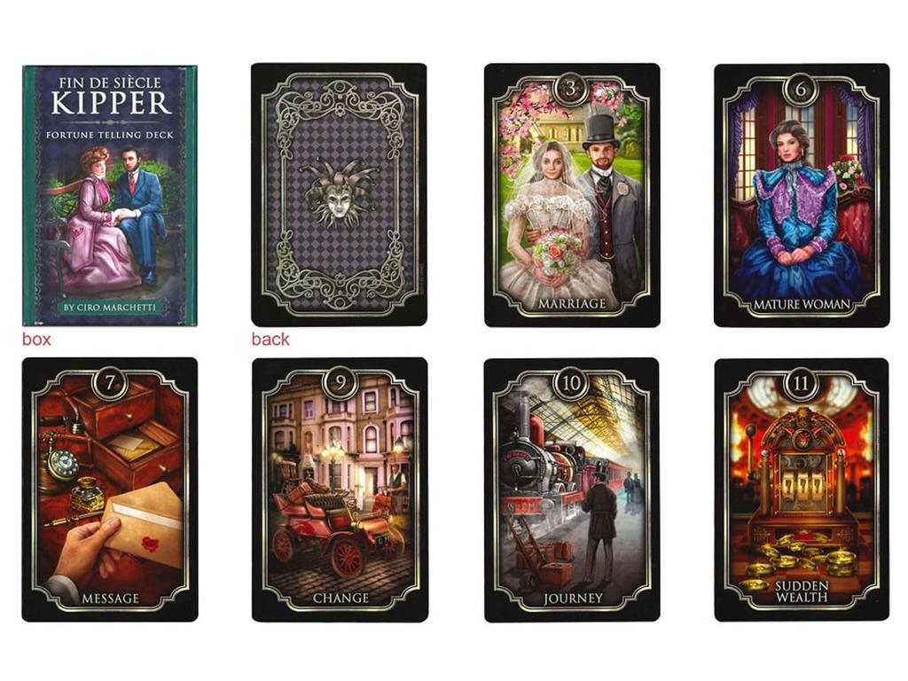 Nichiyu Kipper Fortune Telling Set DE deck that combines a modern touch with a Victorian 39-card [Authentic] [FIN SIÈCLE KIPPER] "A atmosphere."