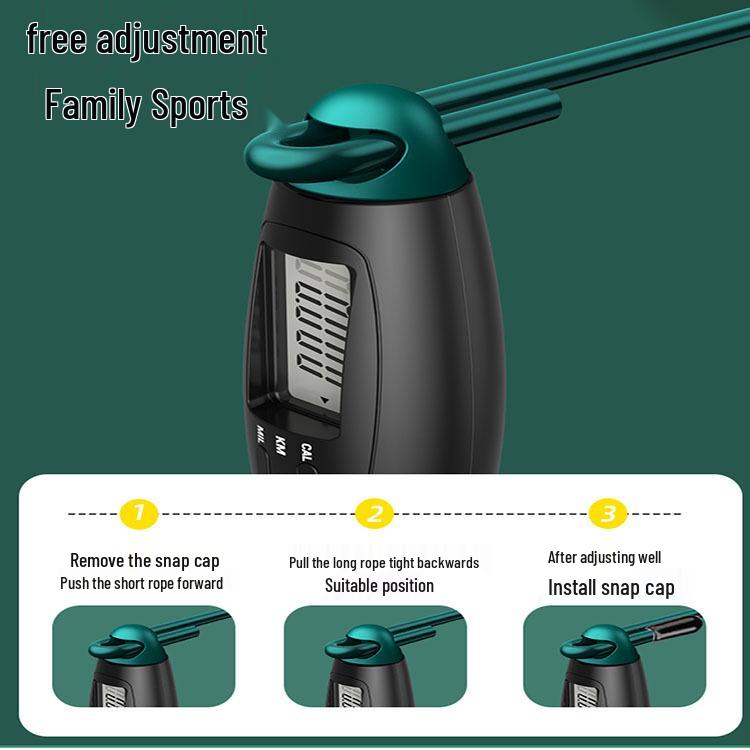Cordless Smart Weighted Jump Rope with Electronic Counter