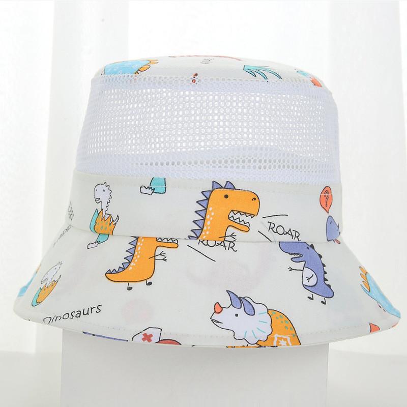 Kids Cartoon Fish Mesh Sun Hat With Breathable Cotton For Summer Outdoor Play