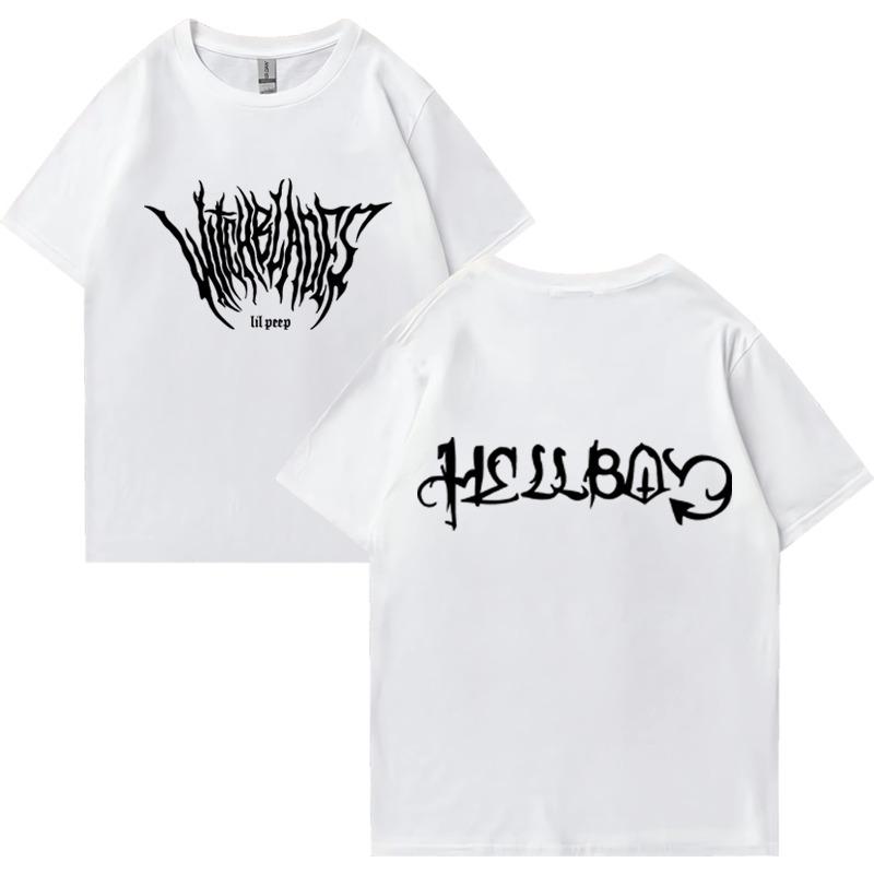 Rapper Lil Peep Graphic T Shirts Men Women's Vintage Hip Hop Short Sleeve T-shirt Summer Street Fashion Casual Over Sized Tees