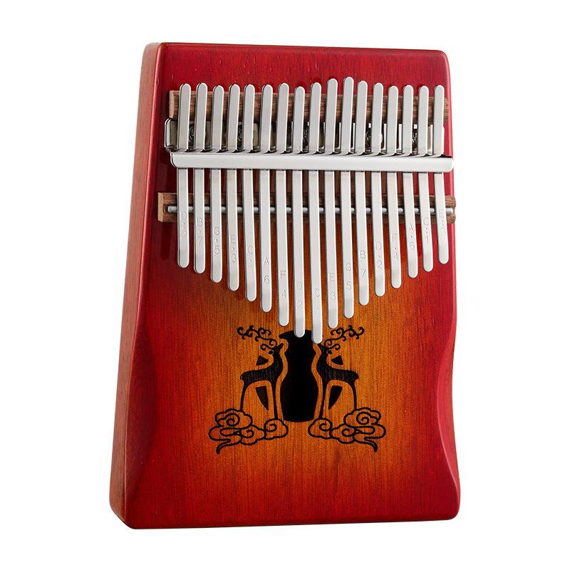 21 Key Mahogany Kalimba 17 Key Thumb Piano Finger Piano Mbira for Beginner Gifts for Adults/Kids