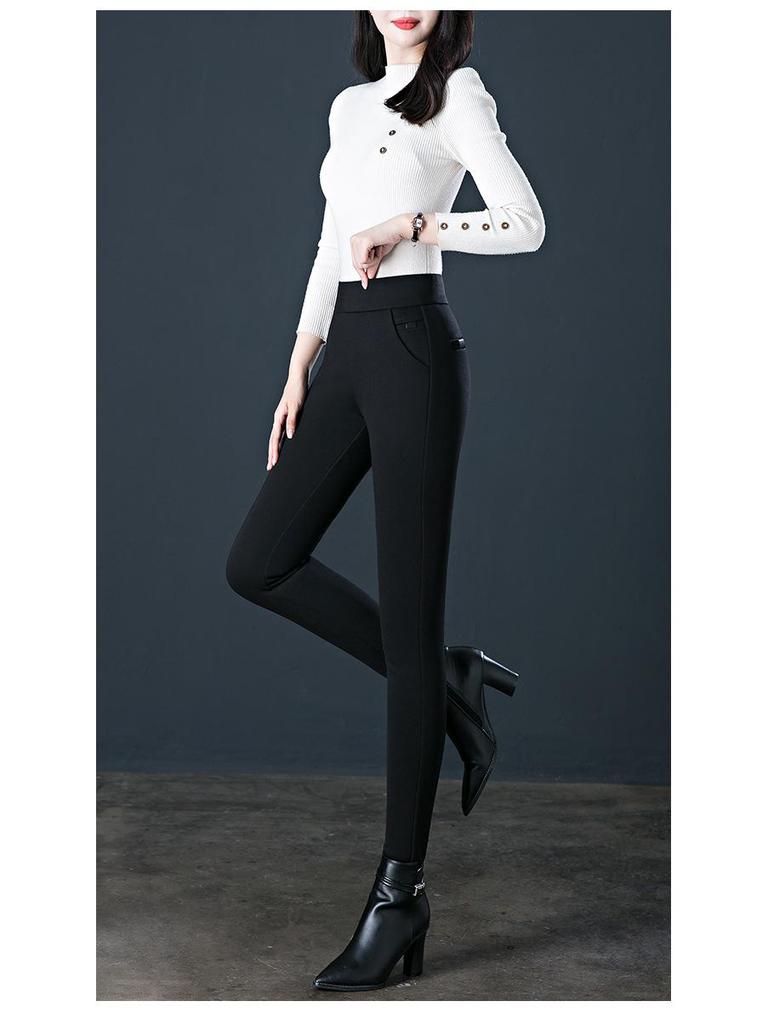Arctic Velvet Base Women's Casual Autumn/Winter Pants – Plus Velvet, Slim Fit, Middle-Aged & Plus Size Options