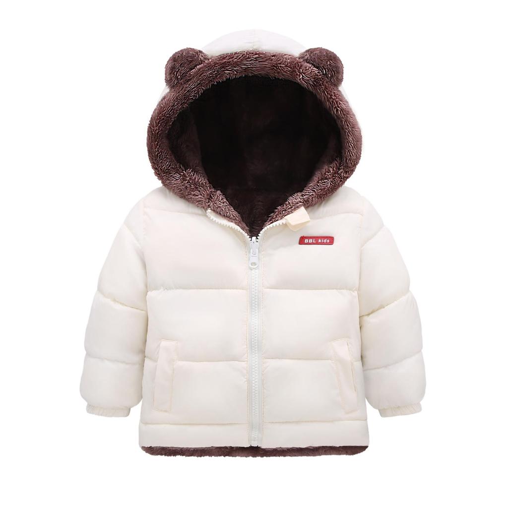 Children's Off-Season Lambswool Cotton Jacket - Plus Velvet Thickened, Warm Coat for Boys and Girls