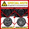 4PCS 19 Inch Wheel Cover for Tesla Model Y 2020-2024 Automobile Hubcap Replacement Petal Style Wheels Cover Full Rim Caps