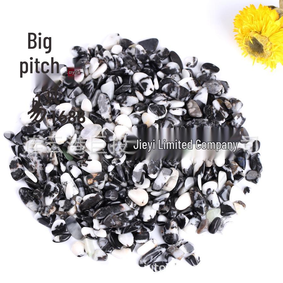 Black & White Spotted Decorative Gravel: Horse Stone for Wall Art, Fish Tanks, Bonsai & Crushed Stone Material