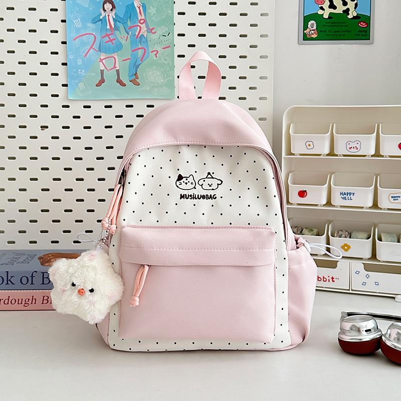 Schoolbag Japanese Ins New High-value Fresh College Style Backpack Junior High School Student Schoolbag Lightweight Large-capacity Backpack