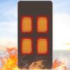 4 Beheizte Bereiche Campingstuhl Beheizte Matte Outdoor USB Elektrische Decke Winterreise 3 Stufen Einstellbare Temperatur Heizkissen