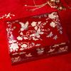 Pingyao Lacquer Jewelry Box Vintage Multifunctional Storage for Necklace Ring Bracelet Wedding Gift