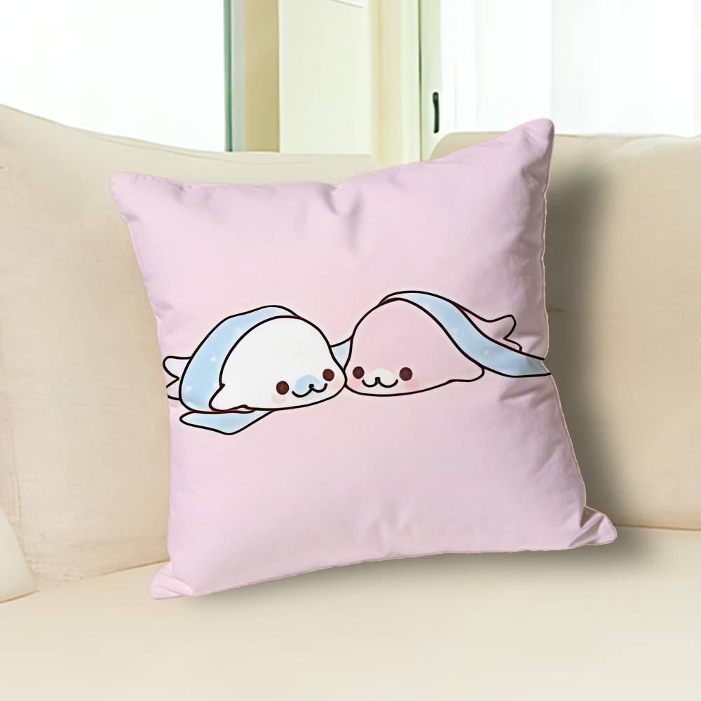 Kawaii M-Mamegomas Cute Baby Various Sizes Square Pillow Case For Car Home Bedchamber Decor Custom Valentine gift