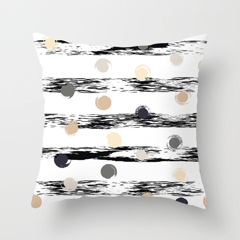 Nordisch Ins Kissen Polka Dot Geometrischer Streifen Kissenbezug Quadratische Heimtextilien