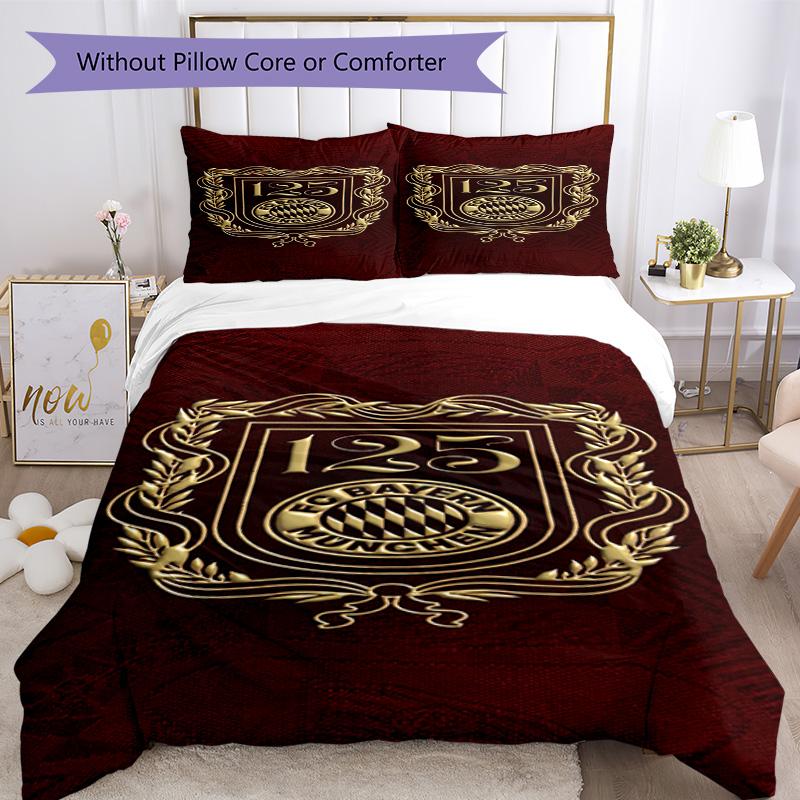 Bayern Munich Bedding Set Breathable Duvet Cover with Pillowcases Decorative Bed Linen for Bedroom Home Decoration Birthday Gift