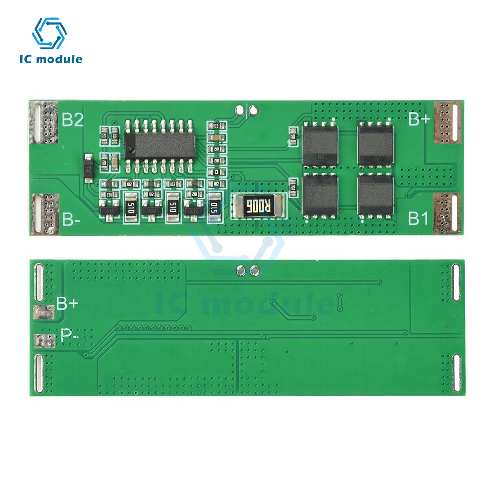 3S 12.6V 15A Li-ion BMS Protection Board - with Balance Charging & Overcharge/Discharge Protection for 18650 Battery Pack