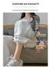 Spring 2026 High-Waisted Wide-Leg Pants - Slimming Loose Straight Casual Two-Wear Floor-Length for Women