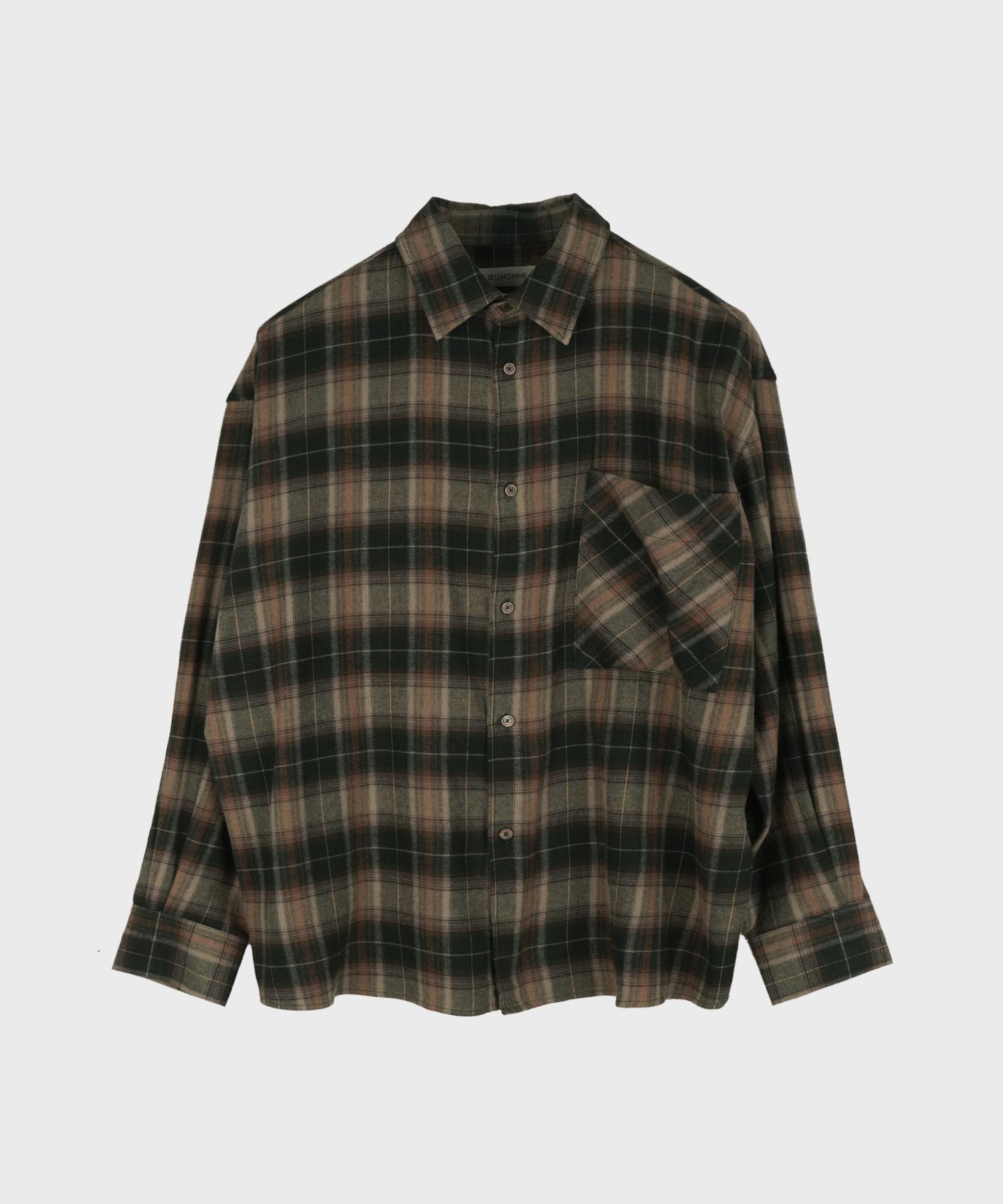 Рубашка в клетку Riu Homme Tones_Хаки Khaki/L