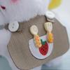 Small Plush Sweet Dog Keychain Cartoon Doll With Adorable Bib Designs Gifts For