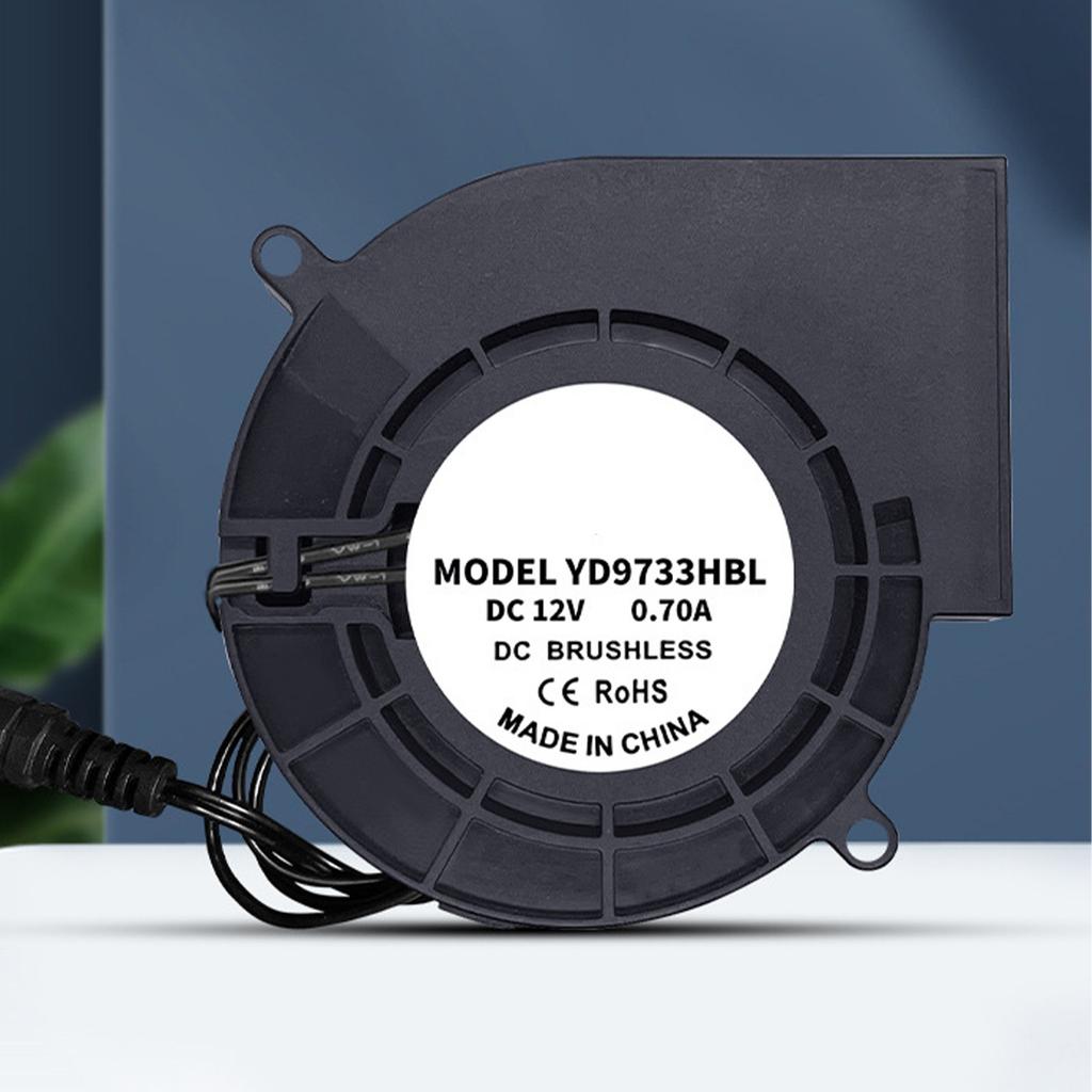 97mm 12V Centrifugal Blower Fan Ball Bearing for Electronics Cooling and Ventilation Outdoor Electric BBQ Blower Fan