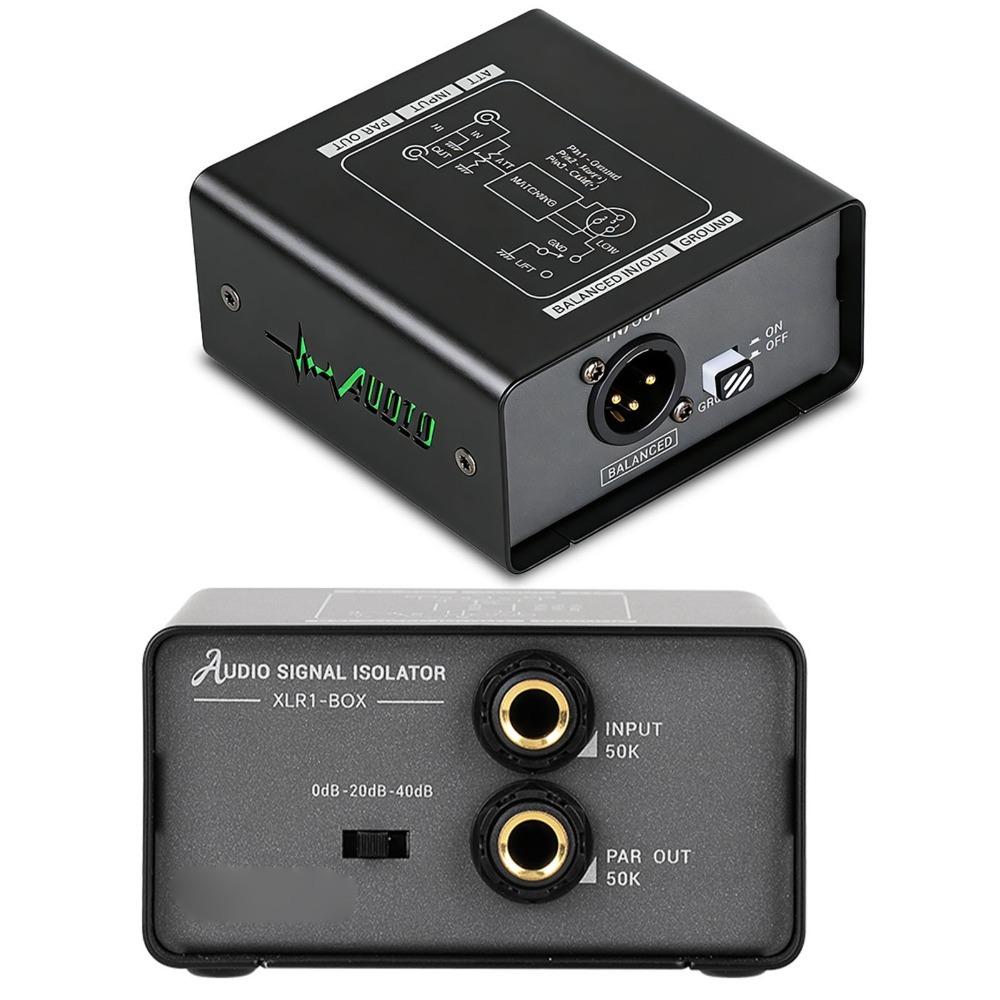 2 Channel Independent Isolation Audio Signal Isolator Noise Isolator Device for Recording Studio