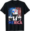 Funny Trump Fourth of July Merica Sunglasses Unisex T-Shirt