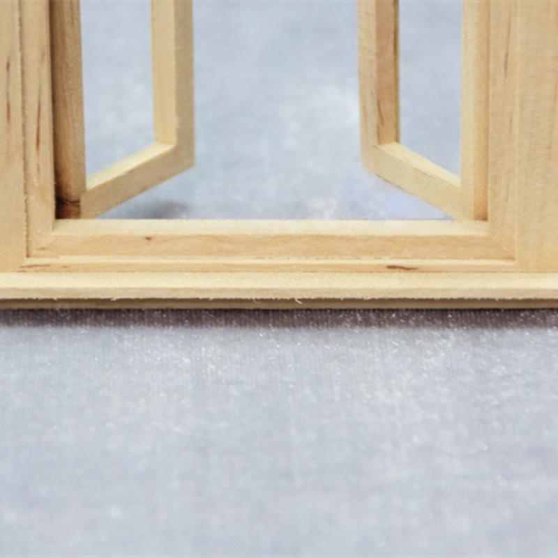 1: 12 Dollhouse Mini Door and Window Plain Wooden Material Model Accessories Can Be Painted and Colored