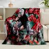 1PC Tokyo anime Artwork Flannel Blanket Gift, Suitable for Both Men And Women, Soft Ideal for Beds And Sofa, Birthday Or Christmas Gift