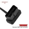 Ultradünnes OBD2-Verlängerungskabel mit Schalter & Winkelstecker
