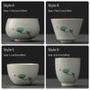 Ru Kiln Ceramic Tea Cup Crack Can Be Restored Vintage Lotus Pod Kung Fu Tea Set