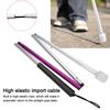 Folding Foldable Reflective Cane Crutch Portable Anti Shock   Walking Stick Blind People