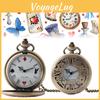 Alice In Wonderland Pocket Watch For Men And Women Antique Style Quartz Hanging Watch