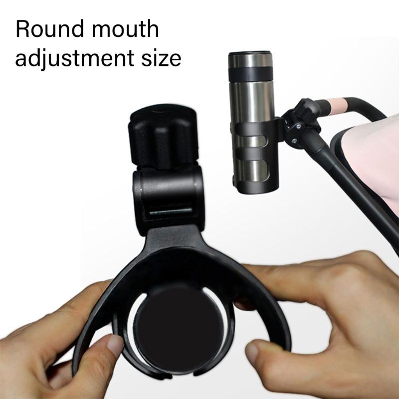Universal Baby Strollers Cup Holder Convenient and Adjustable Pram Cart Drink Organiser for Bottles Coffee and Beverages