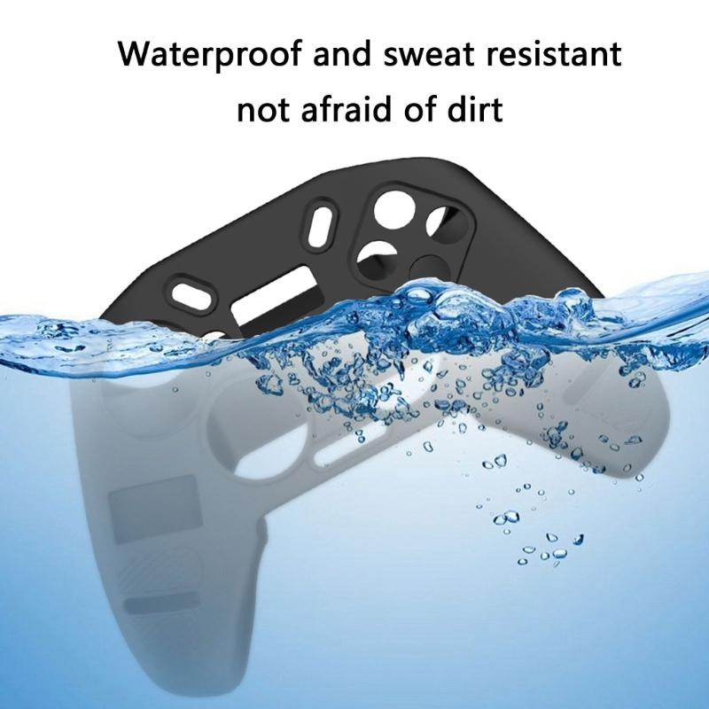 Waterproof Housing Dustproof Scratch Resistant Skin Cover Game Controller Silicone Cover Case Shell for 4 Controller