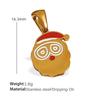 Titanium steel plated 18k gold accessories Christmas design elements series pendant on the new cute cartoon Internet celebrity jewelry