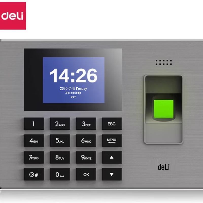 Машина для учета рабочего времени по отпечаткам пальцев Deli 14060