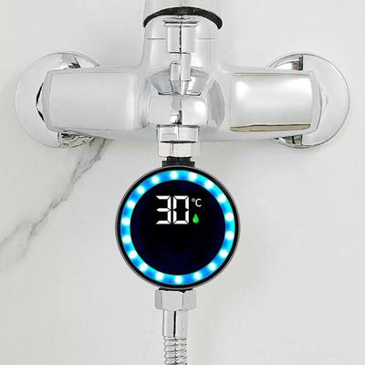 Shower LED Water Thermometer with Temperature Display for Household Water Temperature Gauge Sensing Shower Accessories