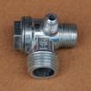 Air Compressor Unidirectional 3-Way Workshop Fittings Check Valve Connector Tool