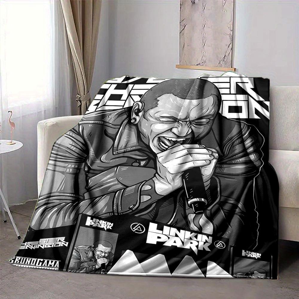 1pc Chester Bennington, Linkin Park Blanket Soft All Season Throw with Vibrant Design, Perfect for Home, Travel, and Gifts, Ideal for Naps and Camping