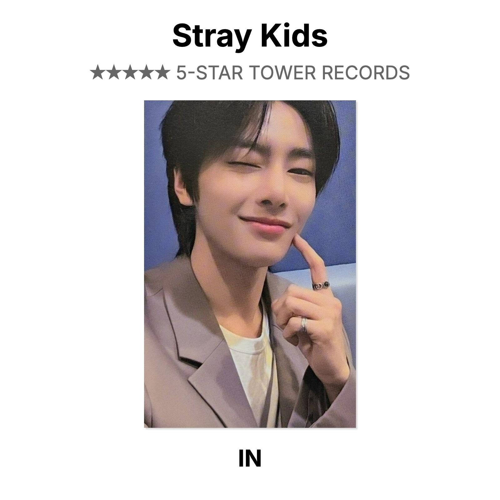 Stray Kids 5-STAR TOWER RECORDS Официальная фотокарточка I.N