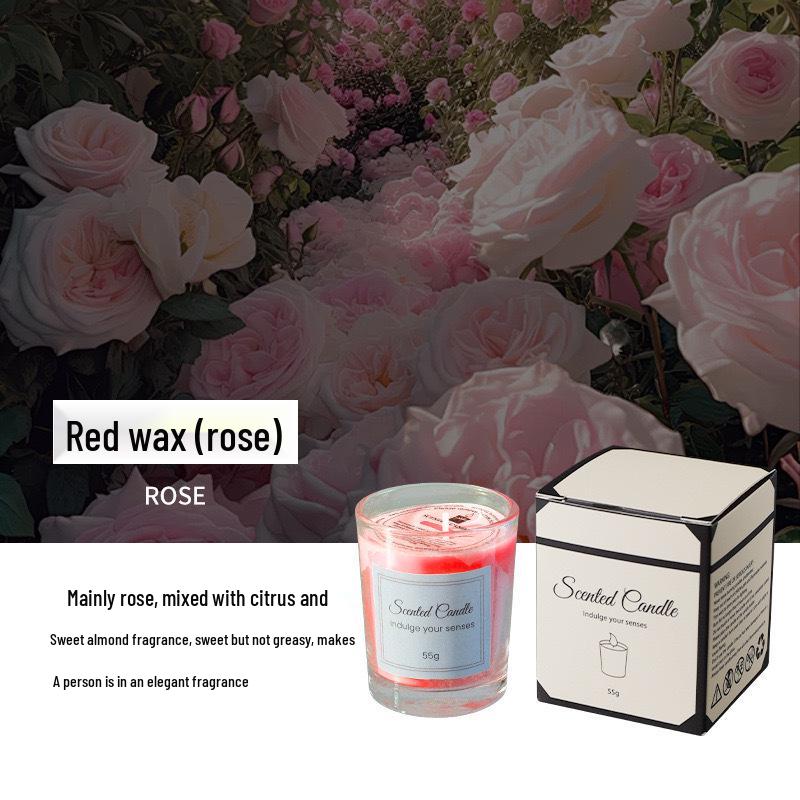 Colored Soy Wax Scented Candles for Home Use - Long-Lasting Aroma 55g