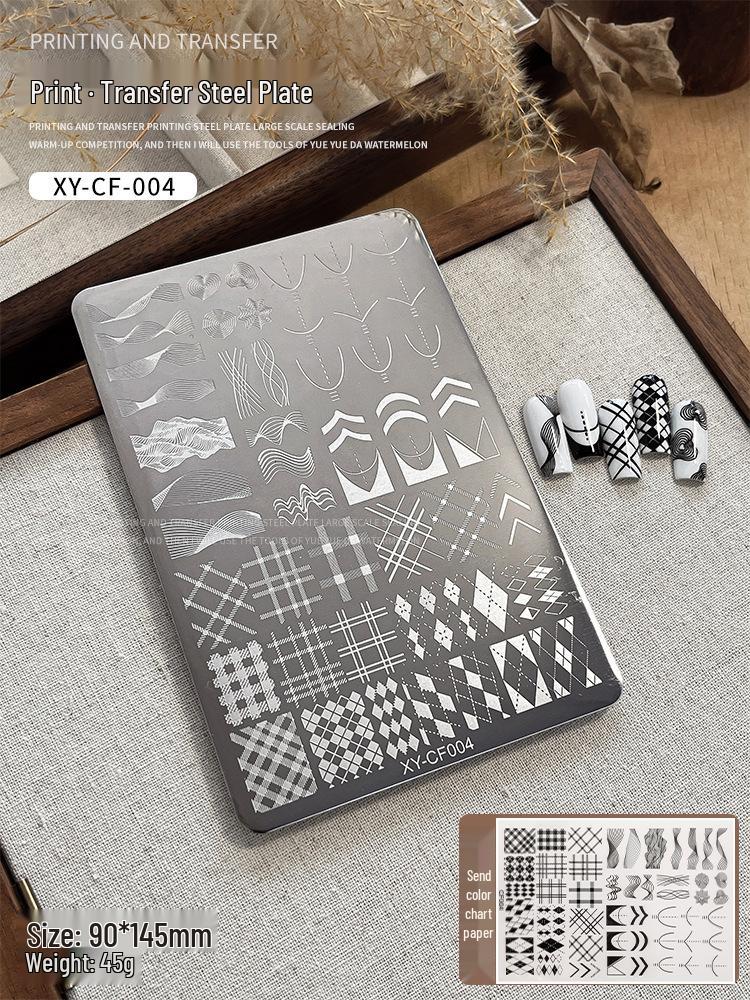 Butterfly & Floral Silicone Stamp Plate with Lace and Bamboo Patterns