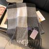 Classic Large Plaid Scarf For Men And Women Couples Korean Style Versatile Warm Neck Scarf Fashionable Gift