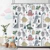 Beautiful Love Rainbow Shower Curtain Gift Idea Bohemian Printed Pattern Polyester Fabric Bath Curtain Bathroom Decor With Hooks