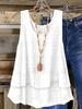 2025 European & American Women's Summer Solid Color Casual Vest Top