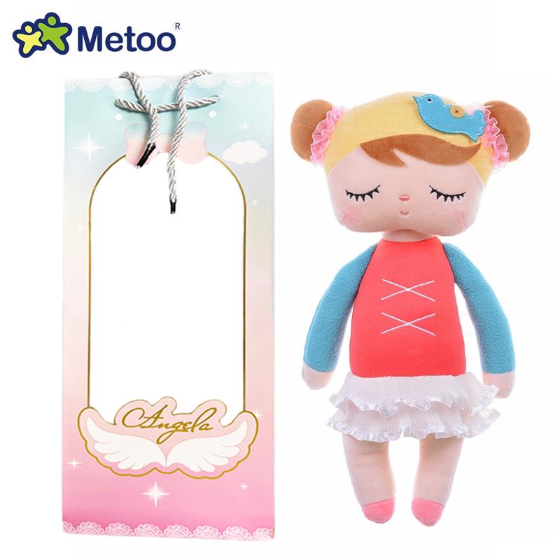 Non-Toxic Metoo Dream Angel Plush Doll Baby Vintage Bunny Doll With Gift Box Kids Soft Toys Birthday Gift
