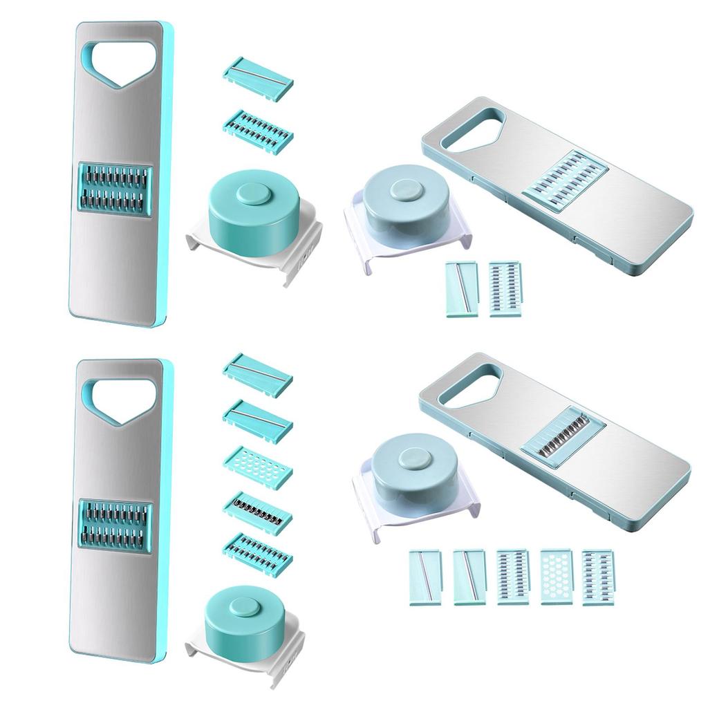 Veggie Mandoline Slicer Shredder Interchangeable Blades Set Potato Grater for Salad Potatoes Cucumber Carrots Ginger