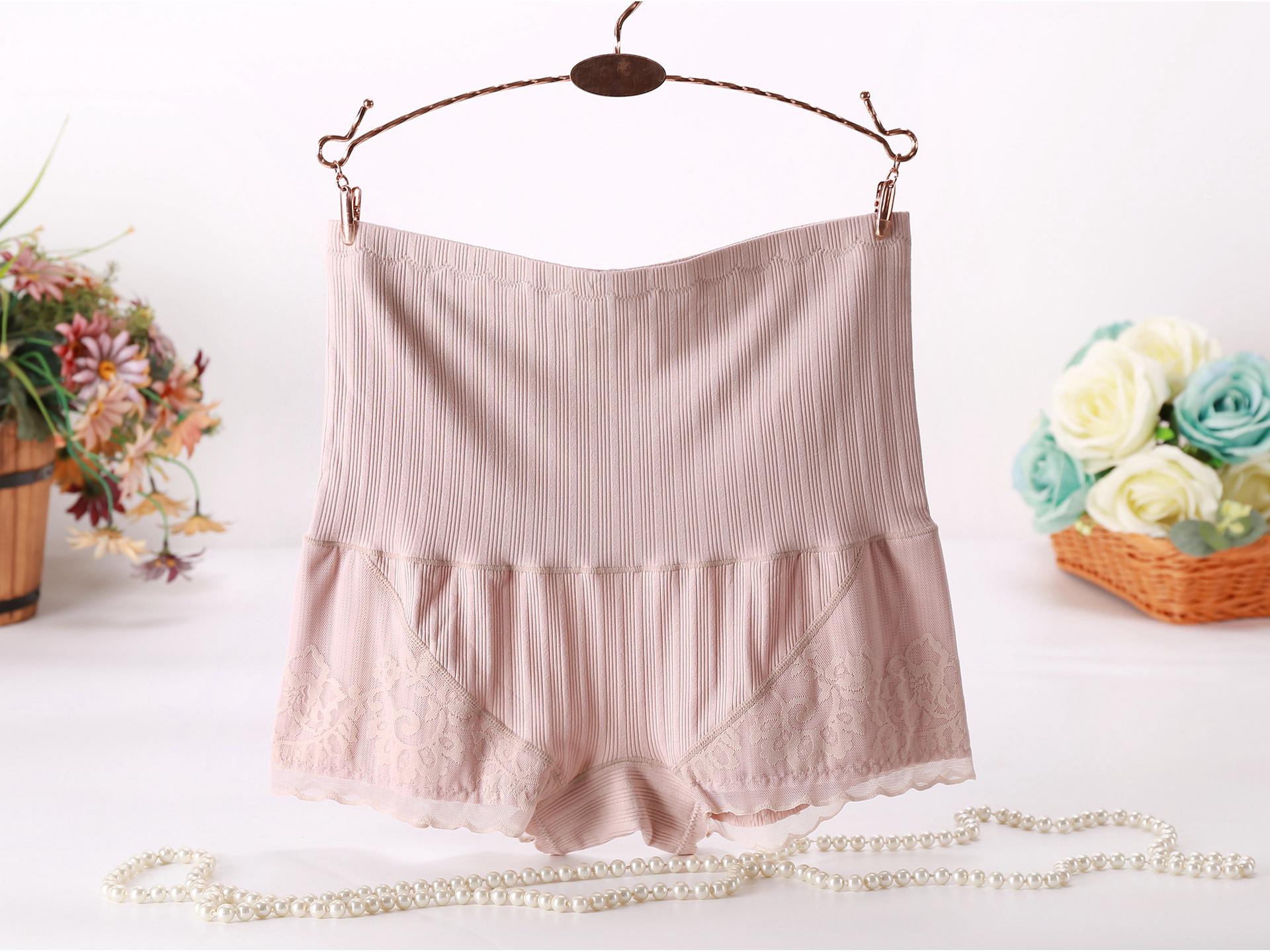 

Женское хлопковое утягивающее белье с высокой талией, послеродовые шорты с утягивающей талией, защитные боксеры 805# One Size [120-180 Jin]