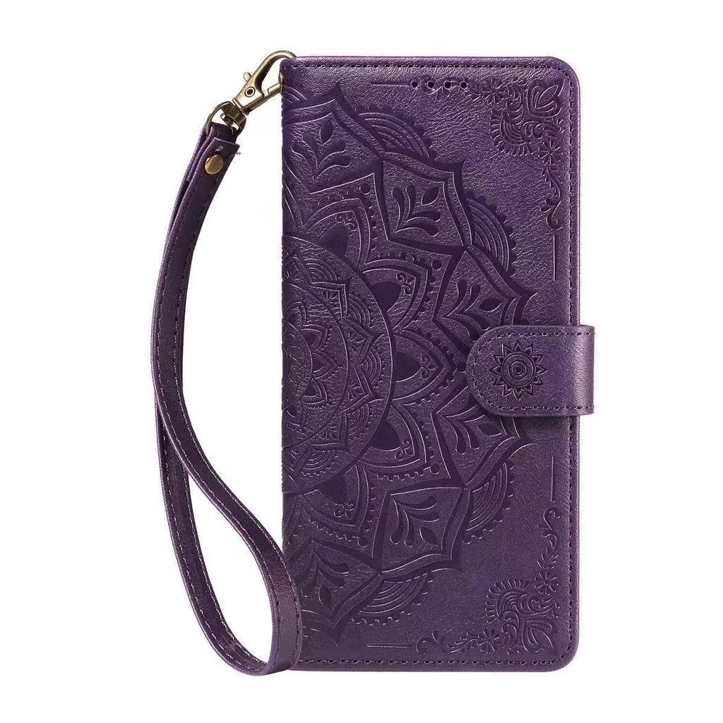 Huawei Nova 12 SE Embossed Mandala Leather Flip Case with Card Holder
